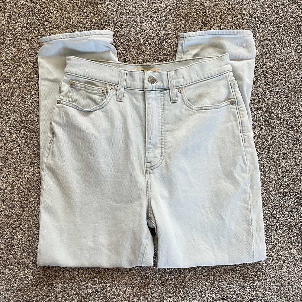 Madewell The Mom Jean in Bloomfield Wash Blue - Size: 28 - Picture 5 of 10